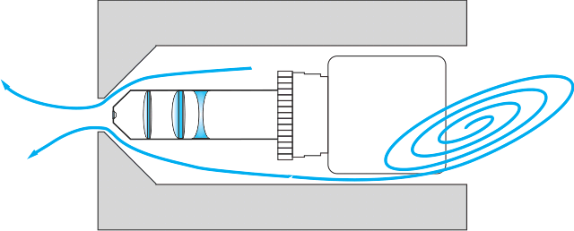 Pinhole air cooling